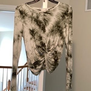 Tie tie long sleeve tee